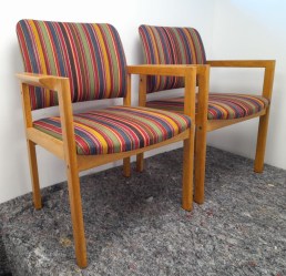 Pair Danish Oak Carvers